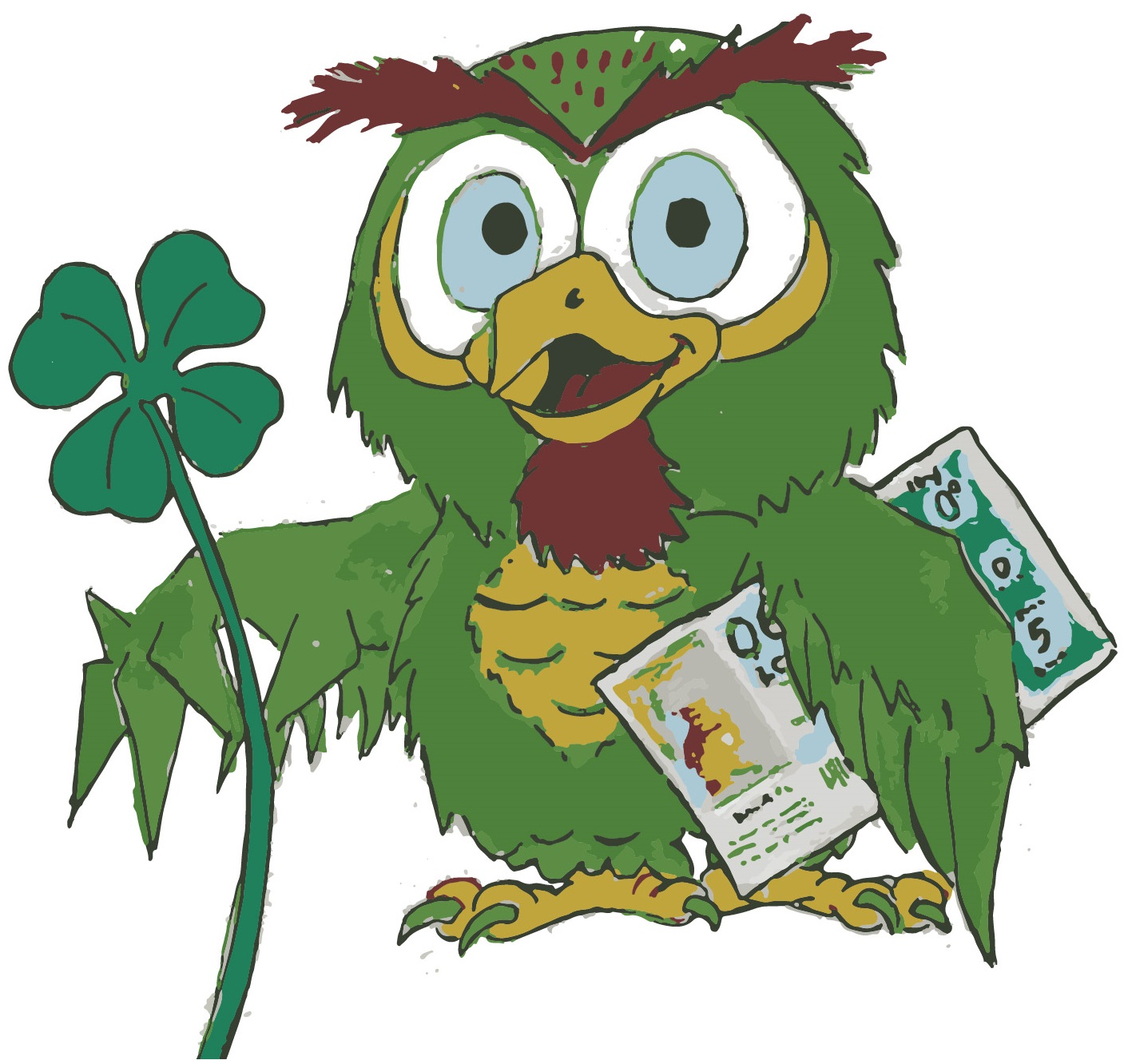 El Búho Verde de la Suerte